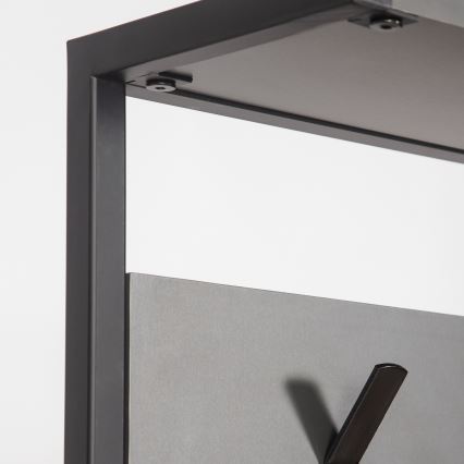 Стінка для передпокою NOMAD 182x78 см чорний/антрацит