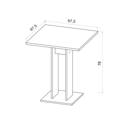 Стол STRAPO, дуб Сонома