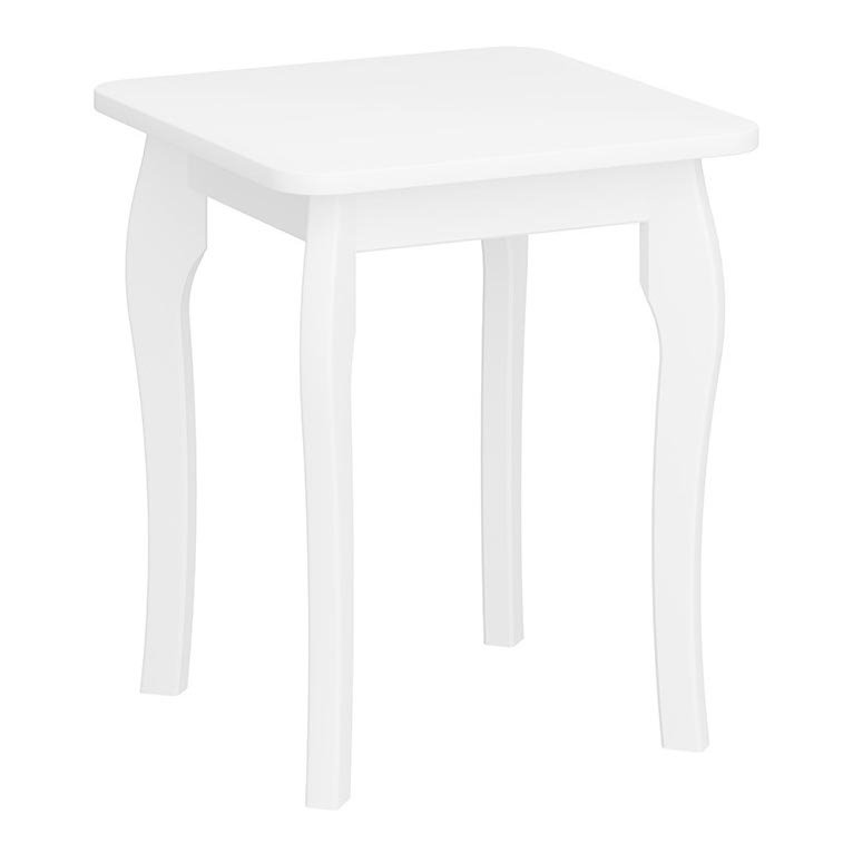 Столик BAROQUE 45,6x39 см белый