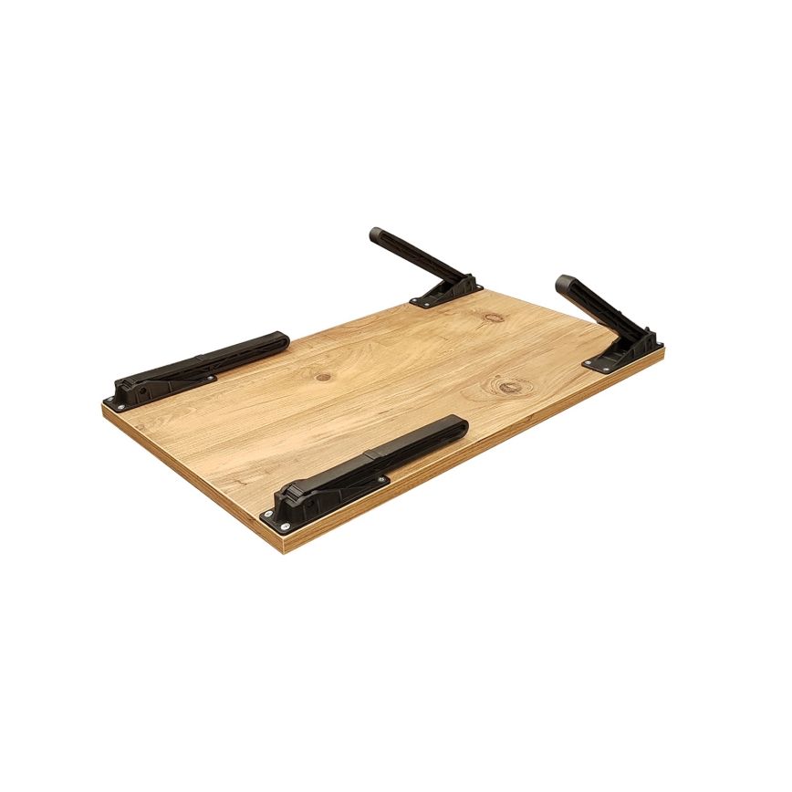 Столик для кровати GUSTO 24,5x60 см бежевый/черный