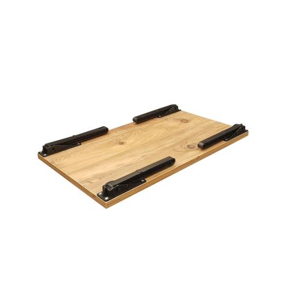 Столик для кровати GUSTO 24,5x60 см бежевый/черный