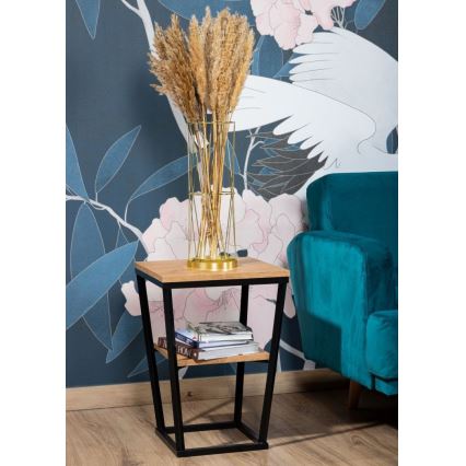 Столик EXPAND 57x40 см черный/коричневый