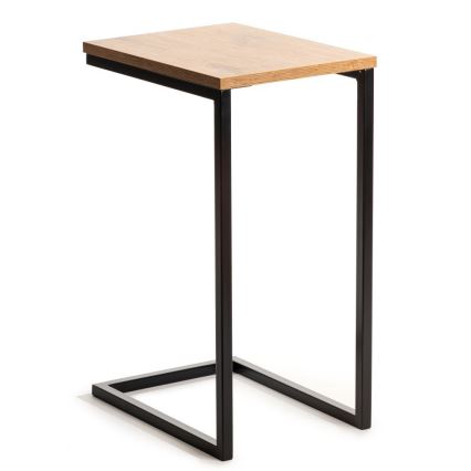 Столик HELPER 57x40 см черный/коричневый