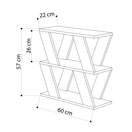 Столик LAZENA 57x60 см белый