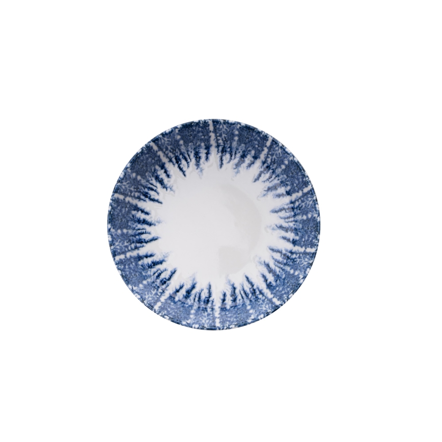 Столовий набір 12 шт. білий/синій/фарфор