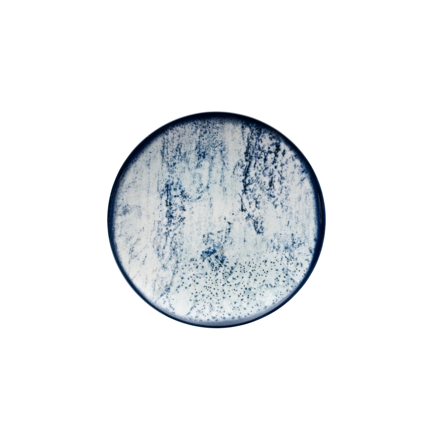 Столовий набір 24 шт. синій/порцеляна