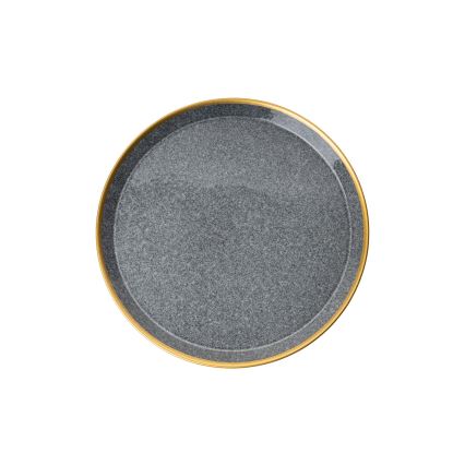 Столовий сервіз, 16 предметів, антрацит/золото/порцеляна