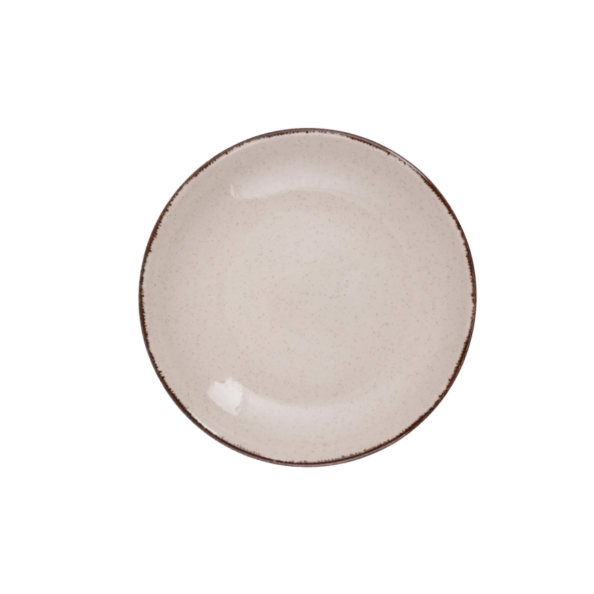 Столовий сервіз 18 шт бежевий/порцеляна