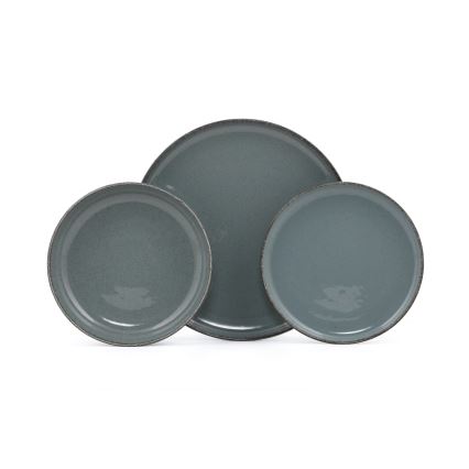 Столовий сервіз 18 шт. синій/порцеляна