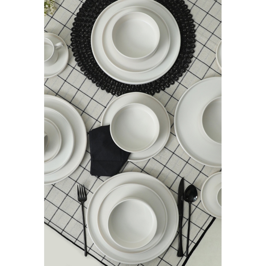 Столовий сервіз, 20 шт., білий, кераміка