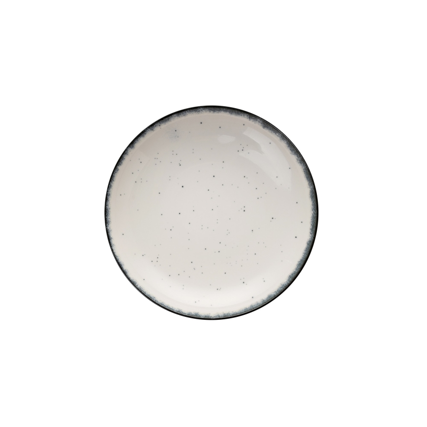 Столовий сервіз 24 шт. білий/чорний/порцеляна