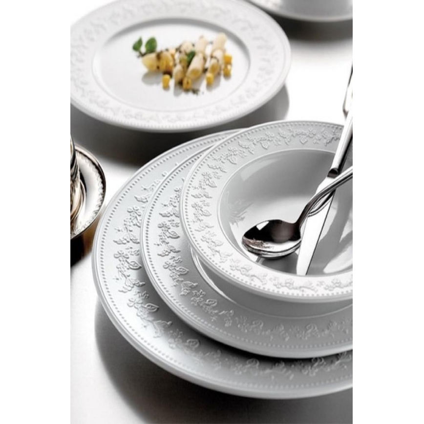 Столовий сервіз 24 шт., білий/фарфор