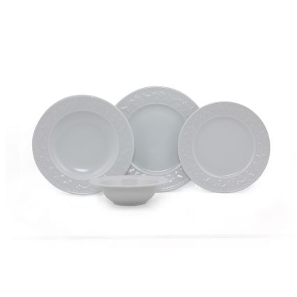 Столовий сервіз 24 шт., білий/фарфор