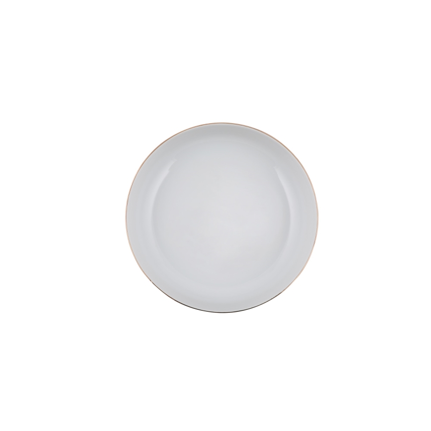 Столовий сервіз, 24 шт., білий/золотий, порцеляна