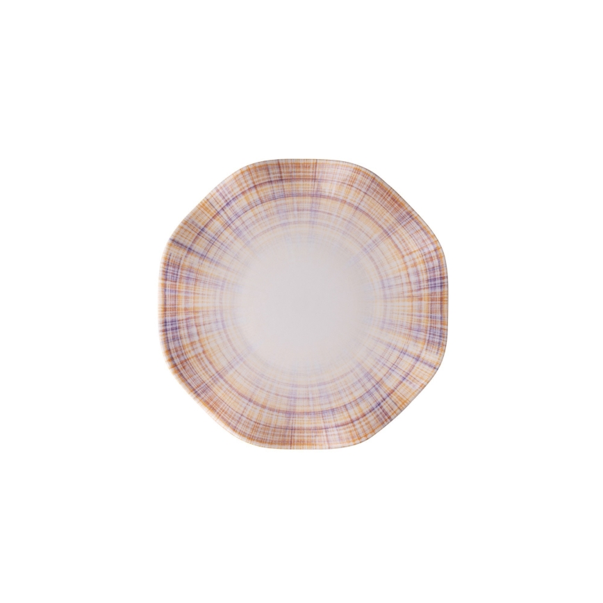 Столовий сервіз 24 шт помаранчевий/синій/фарфор