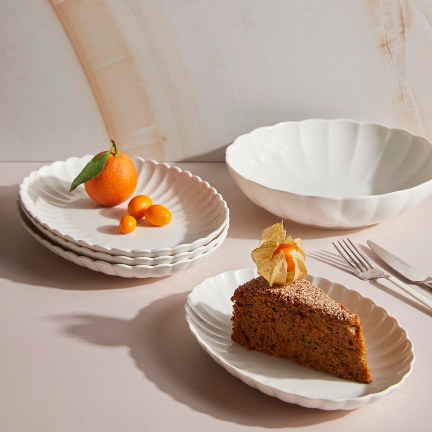 Столовий сервіз 27 шт. білий/фарфор