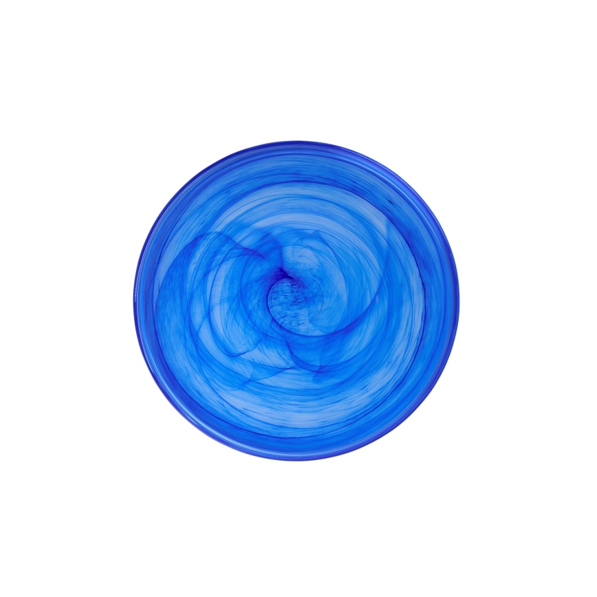 Столовый набор 18 шт. синий/стекло