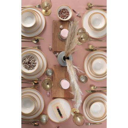 Столовый набор, 24 предмета, бежевый/керамика