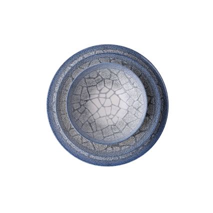 Столовый набор, 24 предмета, синий/фарфор