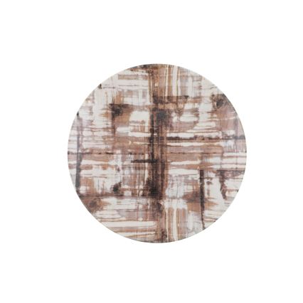 Столовый набор, 24 предмета, коричневый/белый, фарфор