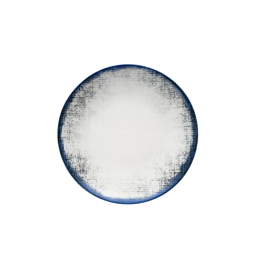 Столовый набор 24 шт. белый/синий/фарфор