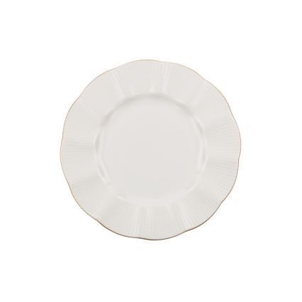 Столовый набор 24 шт. белый/золотой/фарфор