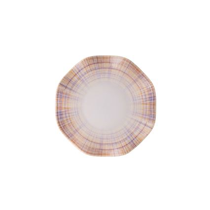 Столовый набор, 24 шт., оранжевый/синий, фарфор