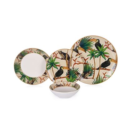 Столовый набор 24 шт., разноцветный/керамика