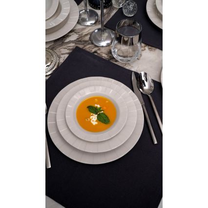 Столовый набор из 18 предметов, белый, фарфор