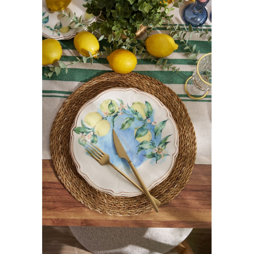 Столовый набор из 24 предметов, разноцветный/фарфор