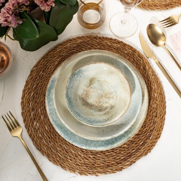 Столовый сервиз 18 предметов, разноцветный, фарфор