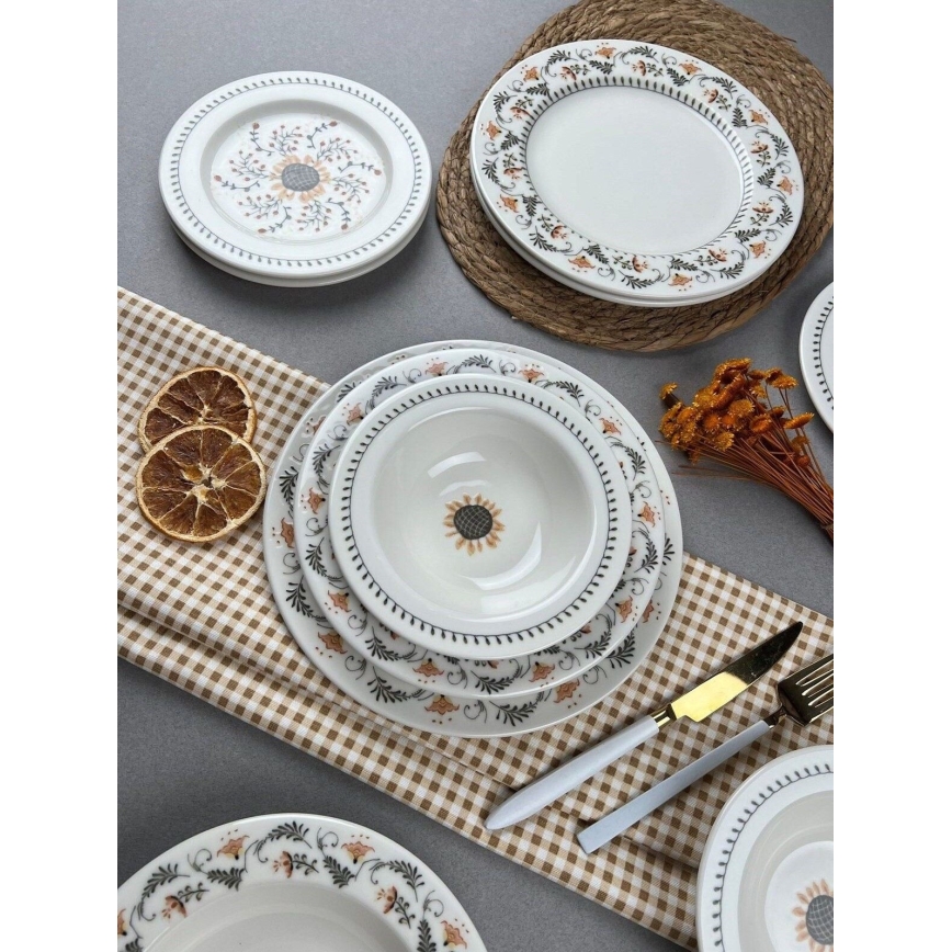 Столовый сервиз, 24 предмета, разноцветный/фарфор