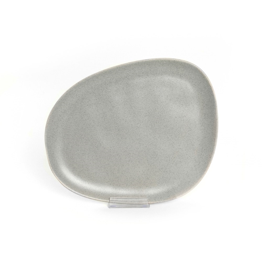 Столовый сервиз — 24 предмета, серый, из каменной керамики