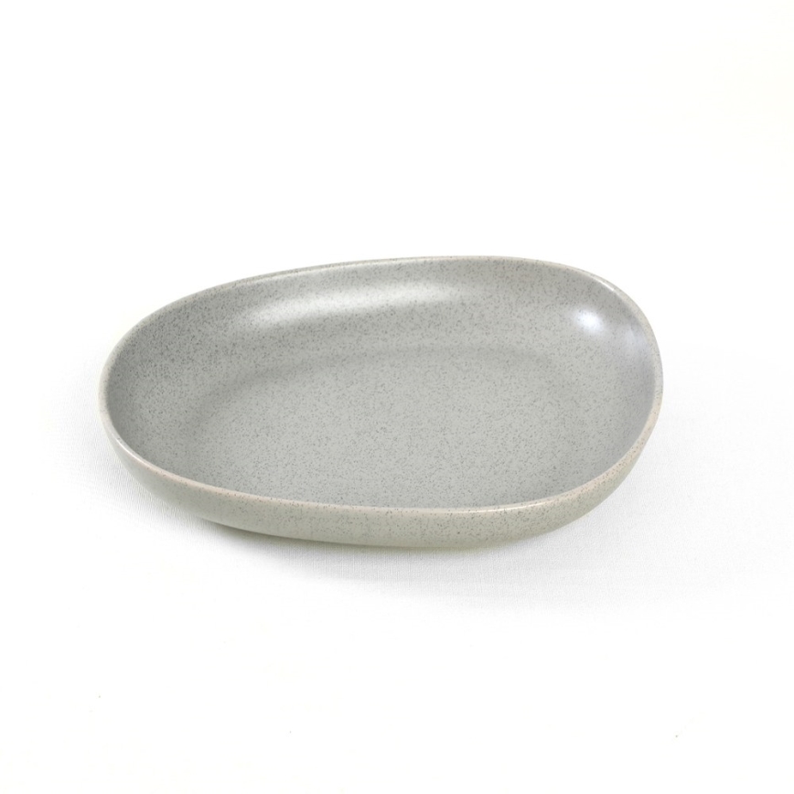 Столовый сервиз — 24 предмета, серый, из каменной керамики