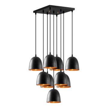 Stropní lampa TATTOO 9xE27/40W/230V černá
