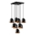 Stropní lampa TATTOO 9xE27/40W/230V černá