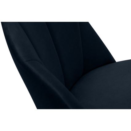 Стул для столовой BAKERI 86x48 см темно-синий/светлый дуб