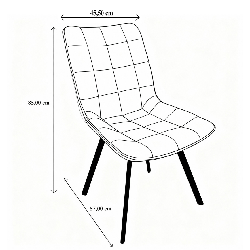 Стул для столовой ADINA бежевый
