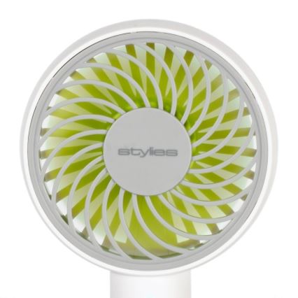 Stylies - Перезаряжаемый ручной вентилятор LACERTA 4W/5V 2500 mAh белый