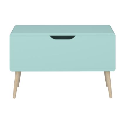 Сундук для хранения GAIA 50x80 см бирюзовый/дуб