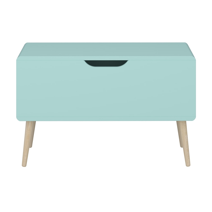 Сундук для хранения GAIA 50x80 см бирюзовый/дуб