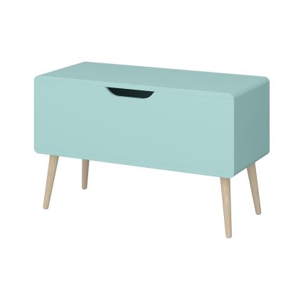 Сундук для хранения GAIA 50x80 см бирюзовый/дуб