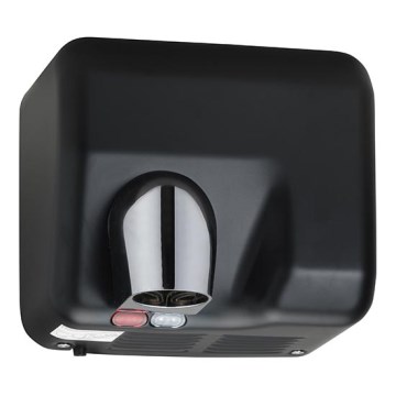 Сушарка для рук 26x23 см нержавіюча/чорна