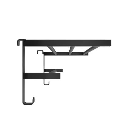 Сушилка для полотенец на радиатор для ванной HF SHEFFIELD 52x28,4 cm чёрная