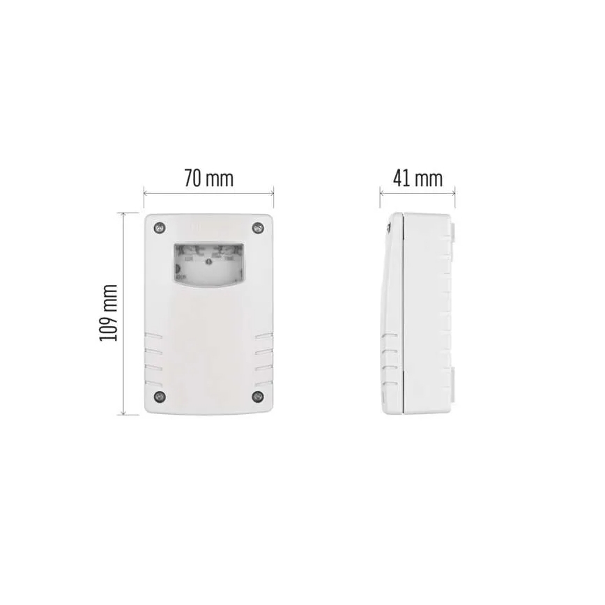 Сутінковий вимикач 1800W/230V IP65 білий