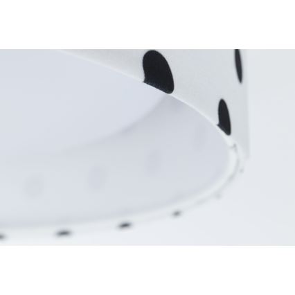 Светодиодный регулируемый детский потолочный светильник SMART GALAXY KIDS LED/24W/230V 3000-6500K в горошек белый/черный + пульт дистанционного управления