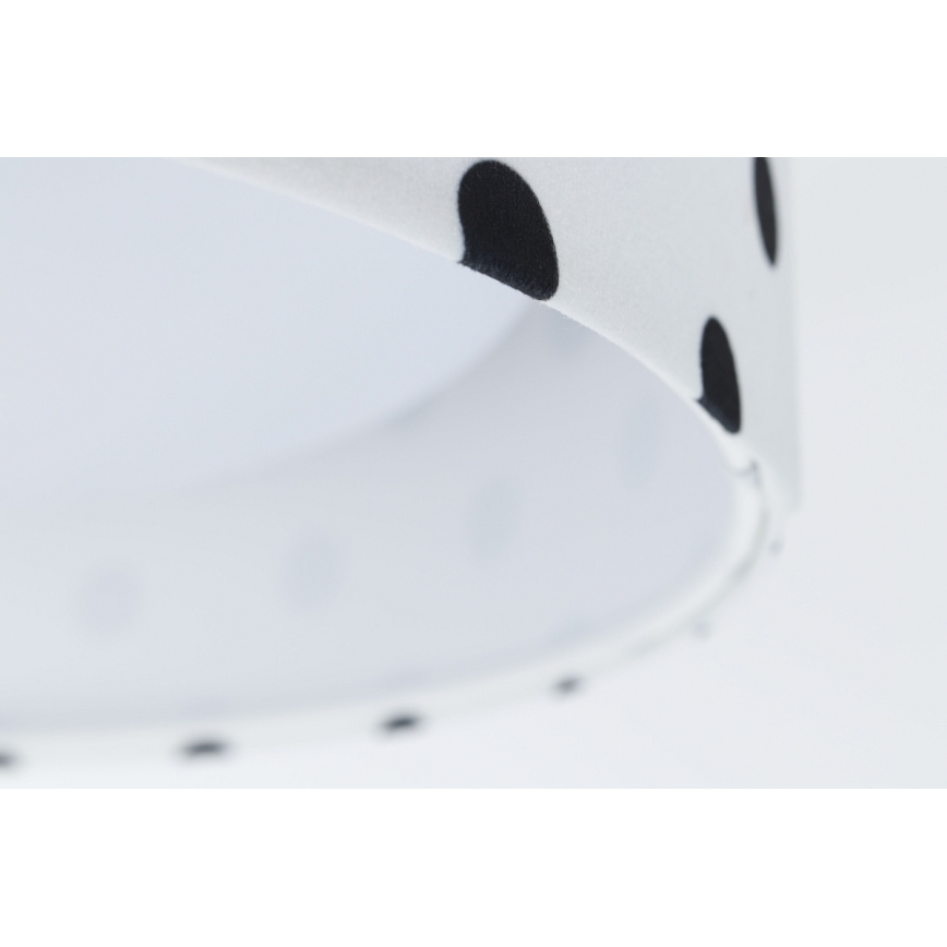 Светодиодный регулируемый детский потолочный светильник SMART GALAXY KIDS LED/24W/230V 3000-6500K в горошек белый/черный + пульт дистанционного управления