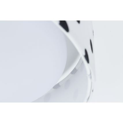 Светодиодный регулируемый детский потолочный светильник SMART GALAXY KIDS LED/24W/230V 3000-6500K в горошек белый/черный + пульт дистанционного управления