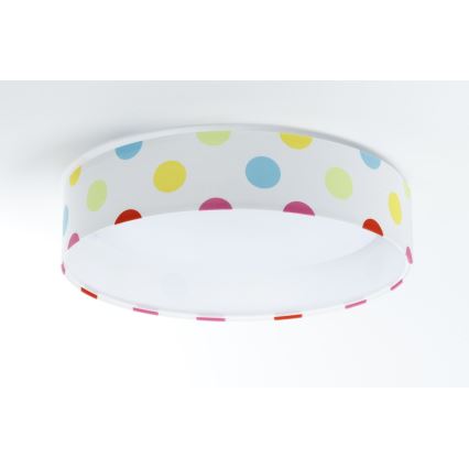 Светодиодный регулируемый детский потолочный светильник SMART GALAXY KIDS LED/24W/230V 3000-6500K разноцветные точки + пульт дистанционного управления
