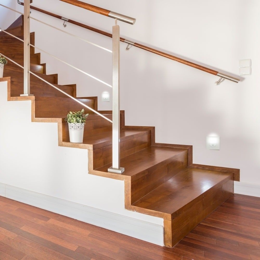 Светильник для лестницы с LED и датчиком движения LED/3W/230V 4000K белый